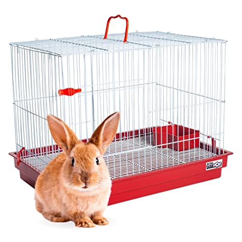 JEL PLAST GAIOLA PARA COELHO - VERMELHA, GRANDE