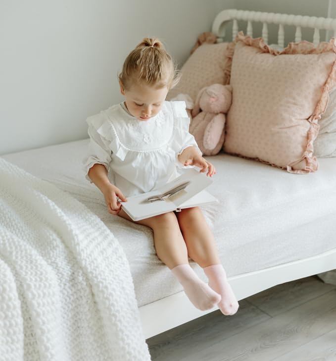 JAKIDAR 12 Pair Baby Toddler Socks Non-Slip Grip Cotton Ankle Socks for Boys Girls Non Skid Soles for Infants Kids - Image 3