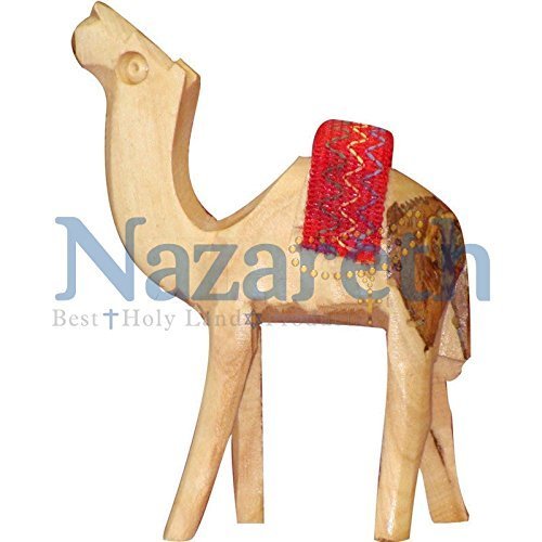 Hand Carved Jerusalem Camel Figure Hand Carved Gift From Holy Land Israel by Nazareth Market Store