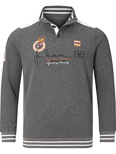 Jan Vanderstorm Herren Sweatshirt Mile grau 2XL (XXL) - 60/62