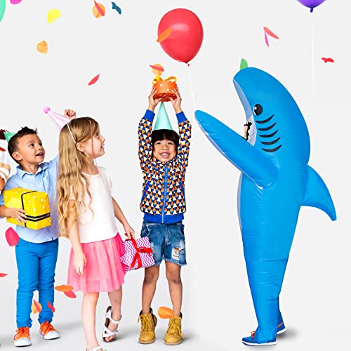 Disfraz inflable de tiburón para niños 6-12 años miniatura 6