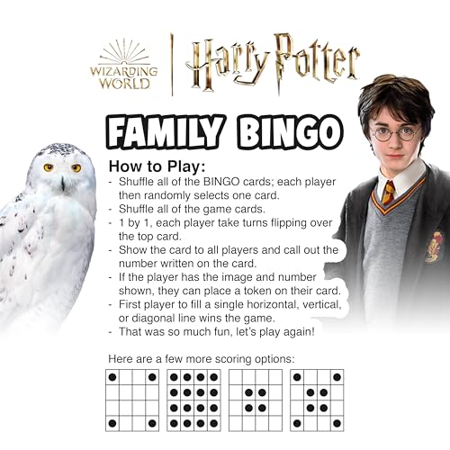 Aquarius Juego de Bingo Harry Potter Familia 8+ miniatura 3