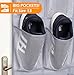 MISSLO Sturdy Oxford Shoe Organizer for Closet Door Hanging Organizer 35 Large Pockets Hanging Shoe Rack for Closet Mesh Back of Doors Shoes Storage Door Hanger, Grey