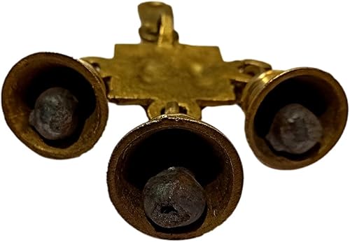 Miniatura 3 de athizay Ganesh laxmi Ganesh laxmi - Decoración de puerta colgante de latón con campanas (latón Laxmi Ganesh colgante)