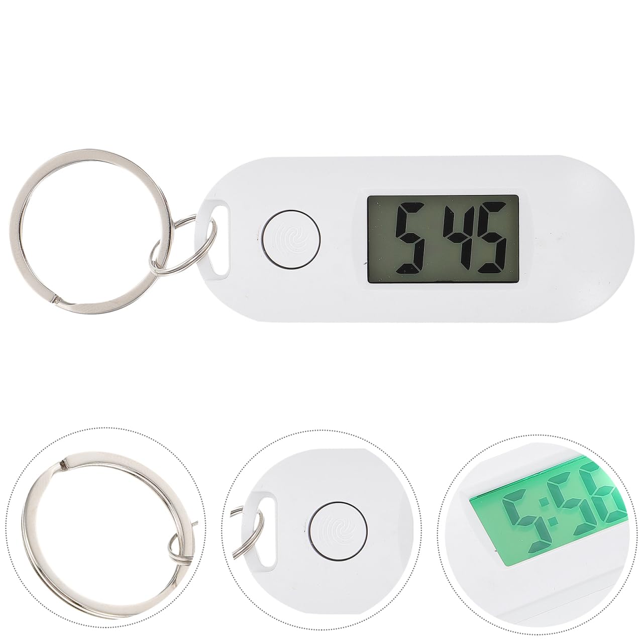 iplusmile Reloj de bolsillo electrónico multifuncional con llavero, reloj digital con clip para niños y estudiantes