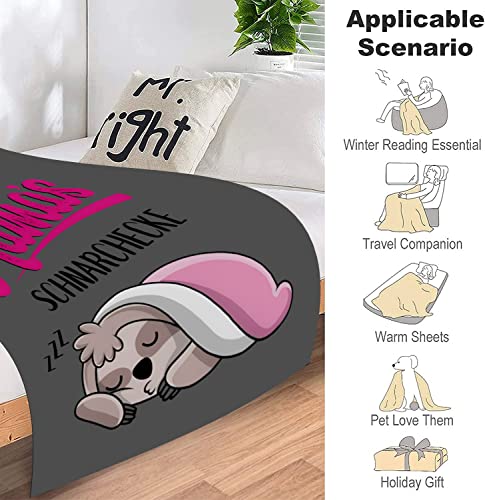 ZUCZUG Kuscheldecke Flauschige Personalisierte Geschenke Faultier Decke An Meine Mama, Muttertag Thanksgiving Geburtstagsgeschenk für Bester Mama, Super Weiche Flanelldecke Wohndecke Schlafdecke