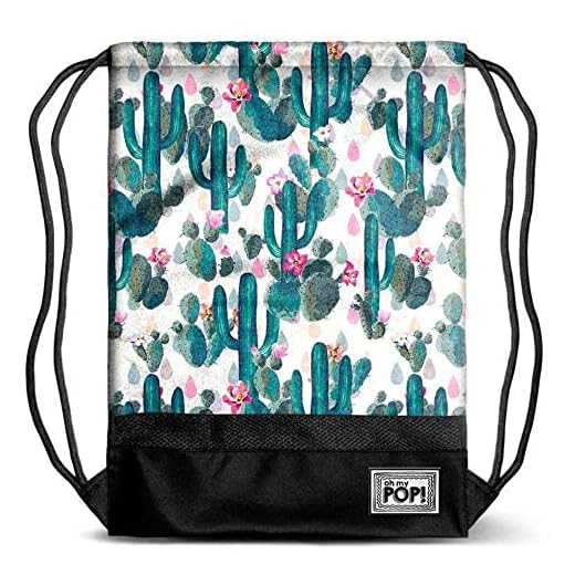 Oh My Pop Pop! Cactus-storm Drawstring Bag Turnbag, 48 cm, grön (grön)
