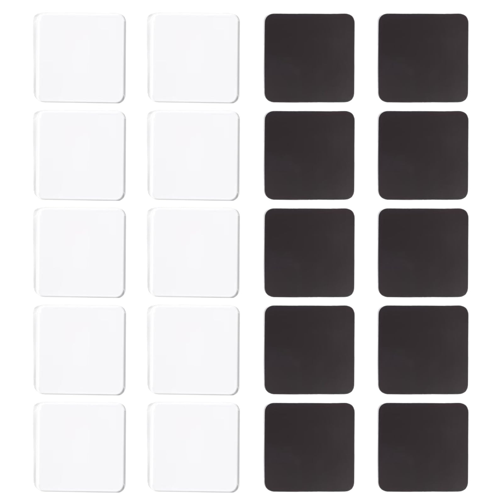 Refrigerator Magnets Crafting Supplies Square Acrylic Sheet with Adhesive Sheets for Home Decoration Refrigerator Sticker