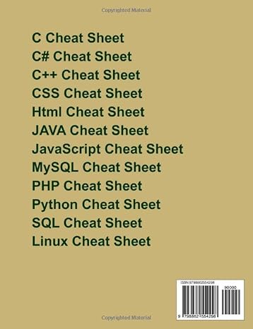 PHP MYSQL Cheat Sheet, Cover all Basic PHP Syntaxes, Quick Reference Guide by Examples: PHP MYSQL Programming Syntax Book, Syntax Table & Chart, Quick Study Workbook