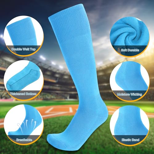 Image of Baseball Socks and Belt Combo for Youth Adult - Softball Socks and Belt for Boys and Girls