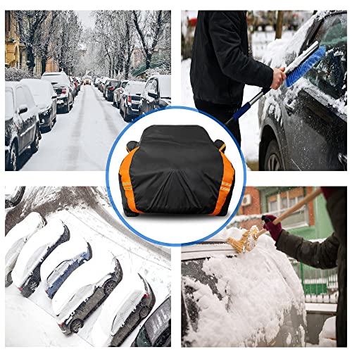 Image of Avecrew SUV Car Cover Waterproof All Weather for Automobiles, Outdoor Full Exterior SUV Covers (Length: 193 inch-208 inch)