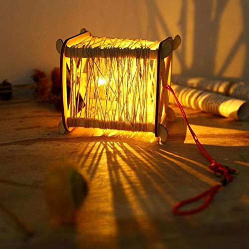 DIY Lantern Rope Hanging LED Light Pentagon Chinese Knot Crafts Luminous Ornaments Hanging Ornaments LED Lighting