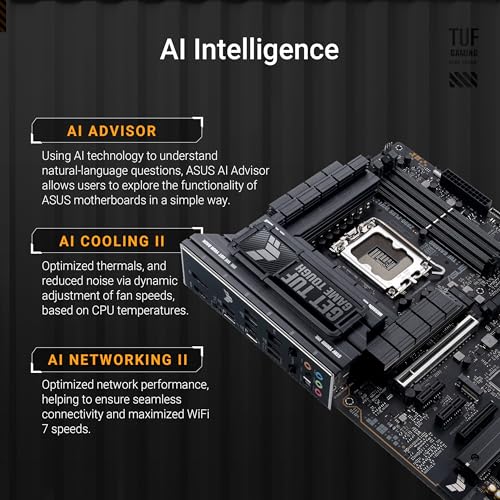 ASUS TUF GAMING Z890-PLUS WIFI ATX moderkort med DDR5 och PCIe 5.0