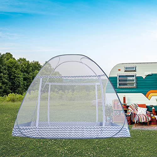 Mosquito Net Pop Up Ten,Folding Netting Bed Tent,Portable Mosquito Netting With Bottom,Bug Net,Canopy Outdoor,Camping Tent,Insect Screen,Ultralight,Folding Design,L77 X W40 X H42 #TOP5