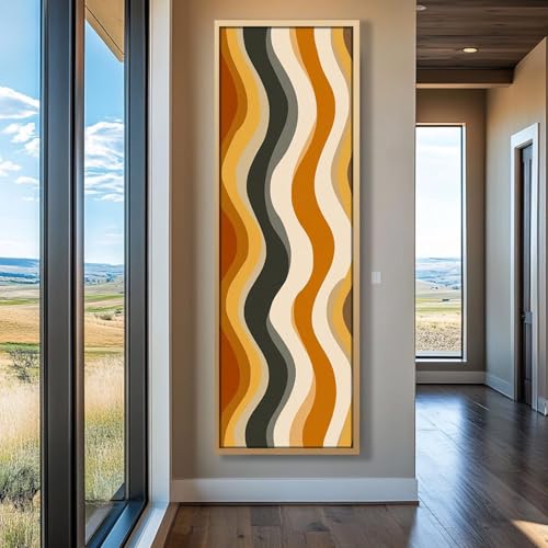 Décoration de salle à manger moderne avec cette affiche de soleil en grande toile
