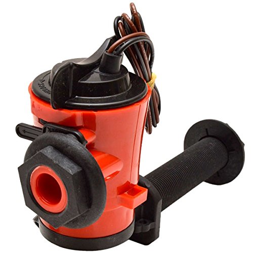 Johnson Boat Livewell Aerator Pump 3810 | SPX 1000 GPH 12v 90 Degree Inlet