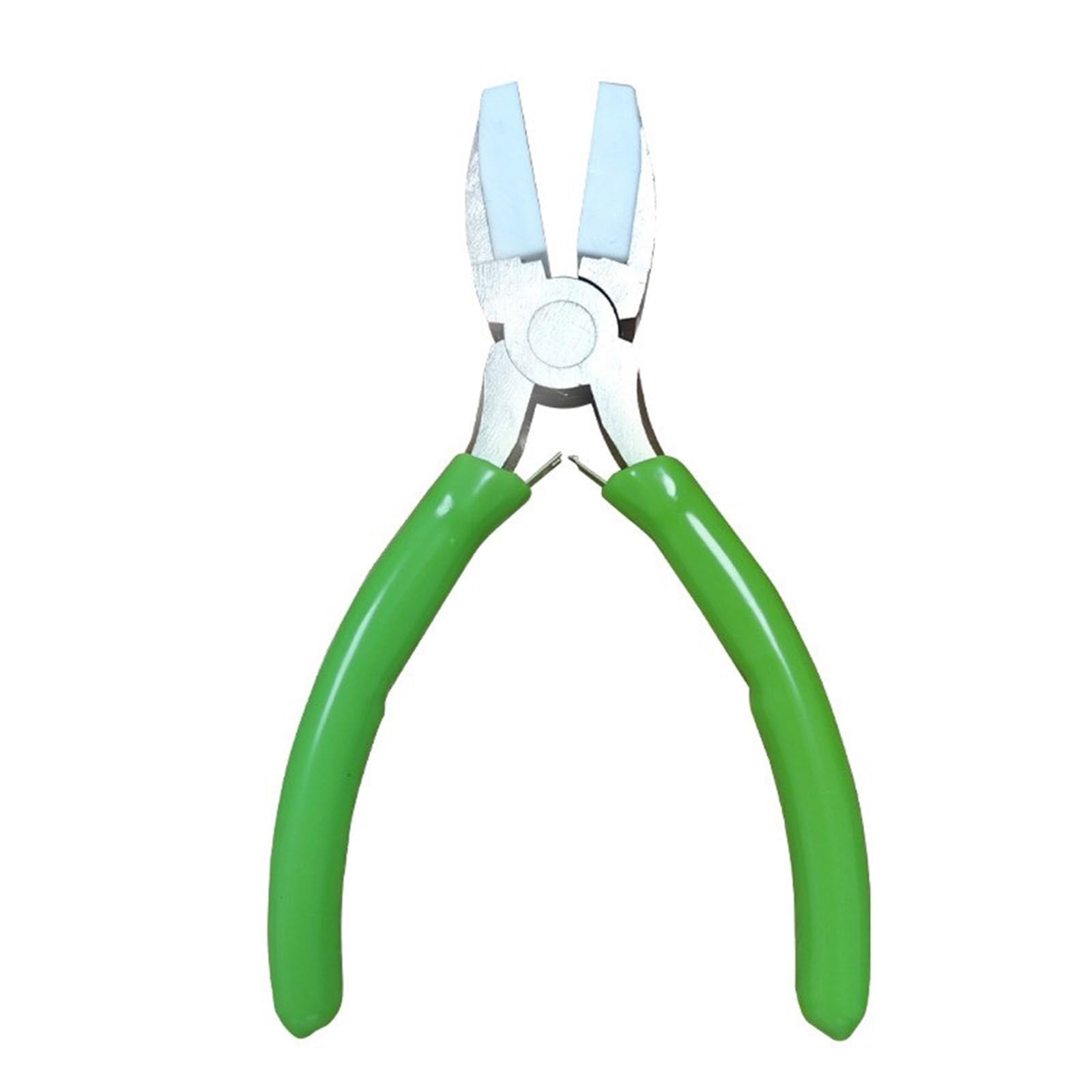 Nylon Jaw Pliers Steel Flat Nose Plier for Jewelry Bending Beading Polishing Jewelry Making Craft Tools Jaw