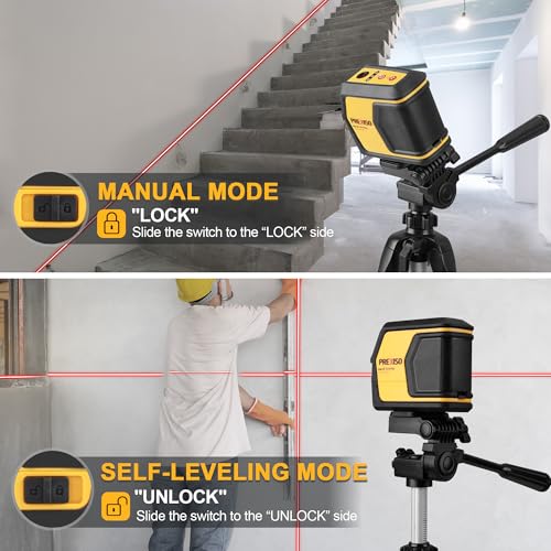 Prexiso Laser Level With Tripod & Plumb Bob Laser Red Dot thumb #4