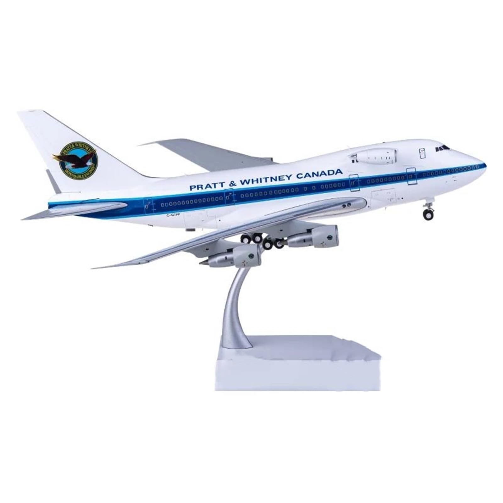 CLMJHG Vintage Classics samolot w skali 1:200 XX20286 747SP C-GTFF odlew ciśnieniowy Avion metalowy model samolotu zabawka dla chłopca