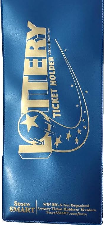 StoreSmart - Lotto Ticket Lottery Holder - Single Pack - 4"x9" Plastic LT - Metallic Blue