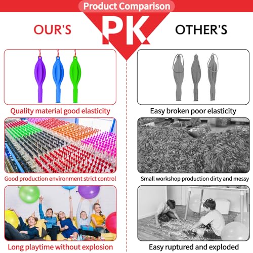 30Pcs Punch Balloons, Thickened Neon Punching Balloon Heavy Duty Party Favors for Kids with Rubber Band Handle, Bouncy Balls for Birthday Weddings Goodie Bag Stuffer Supply - Image 5