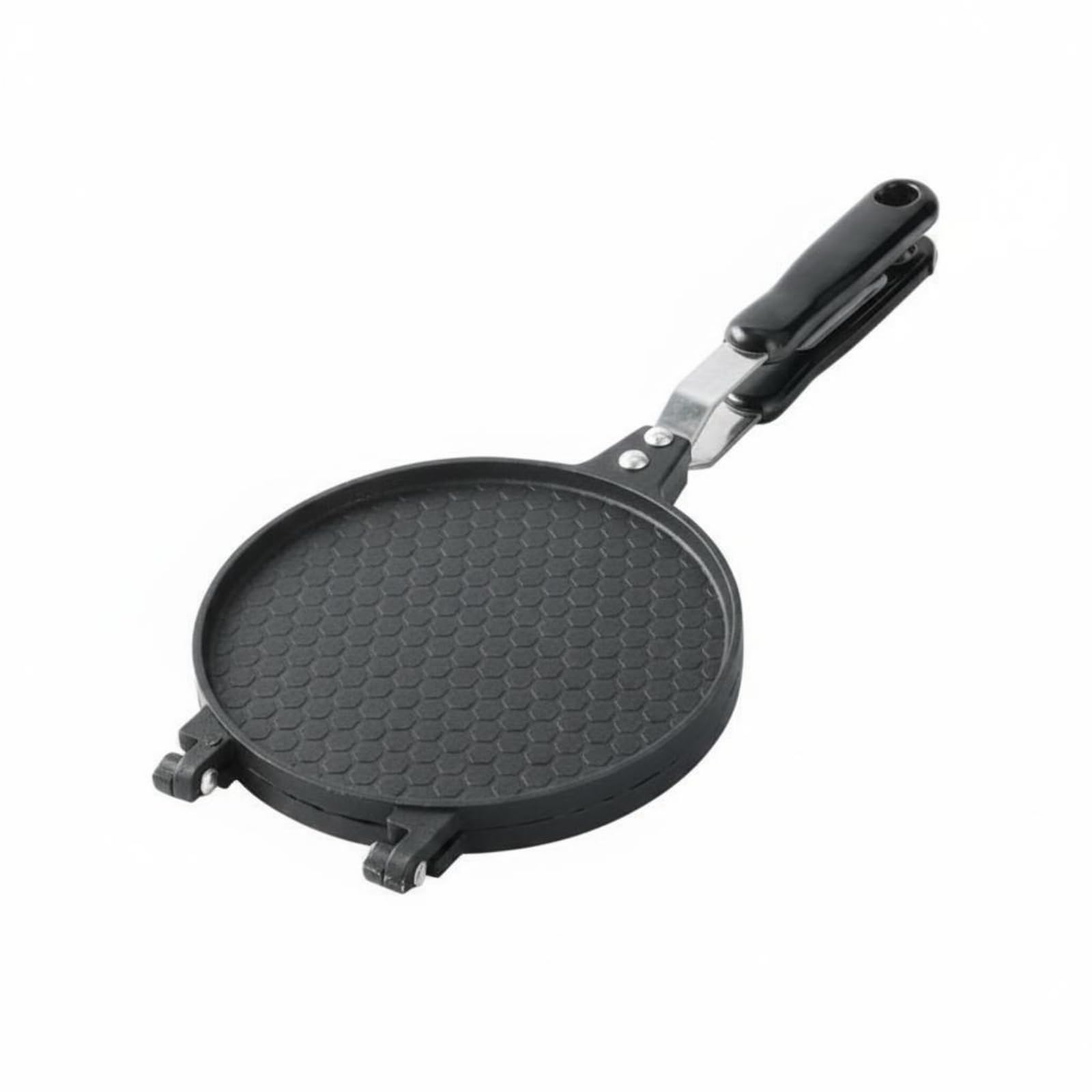 Moule à gaufrettes solide en métal de 17cm avec motifs traditionnels de cuisine