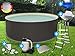 Produktbild Paradies Pool Premium Edition grau Komplettset 3 rund, 500x120cm (Ø x H), Stahlwandbecken grau, Poolplane Sand 0,6mm Funktionshandlauf grau, inkl. Leiter Pumpe Sandfilter, Swimmingpool, Menge: 1 Stück