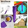 Manaloom Pack of 200 Curved Craft Sticks - 8" Birchwood Popsicle Sticks for Crafts, Jumbo Craft Sticks for Fan Handles, Wedding Programs, DIY Crafting Supplies, (Purple) #3