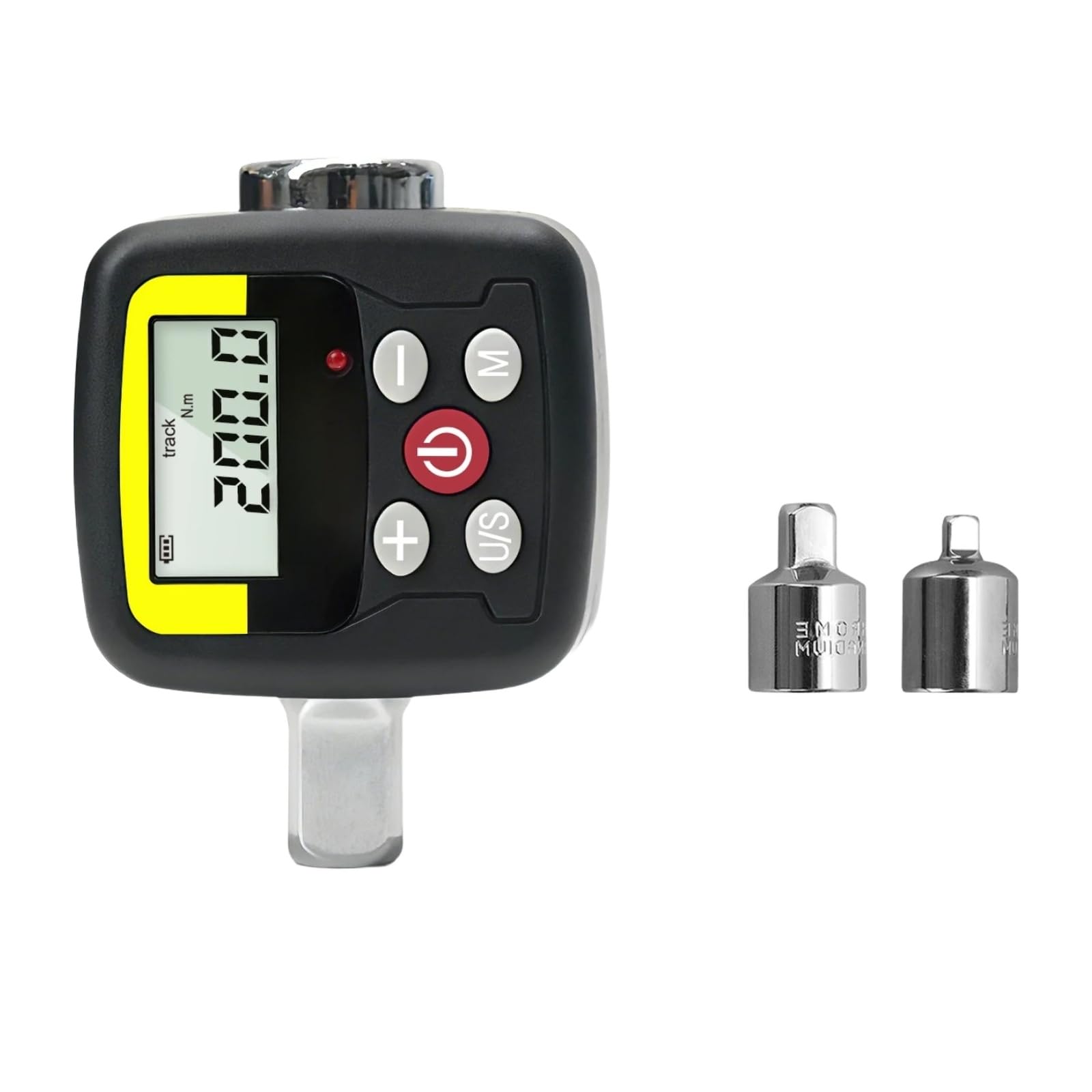 Adaptateur de couple numérique 1/2" 3/8" 1/4" 6-200 N.m avec coffret