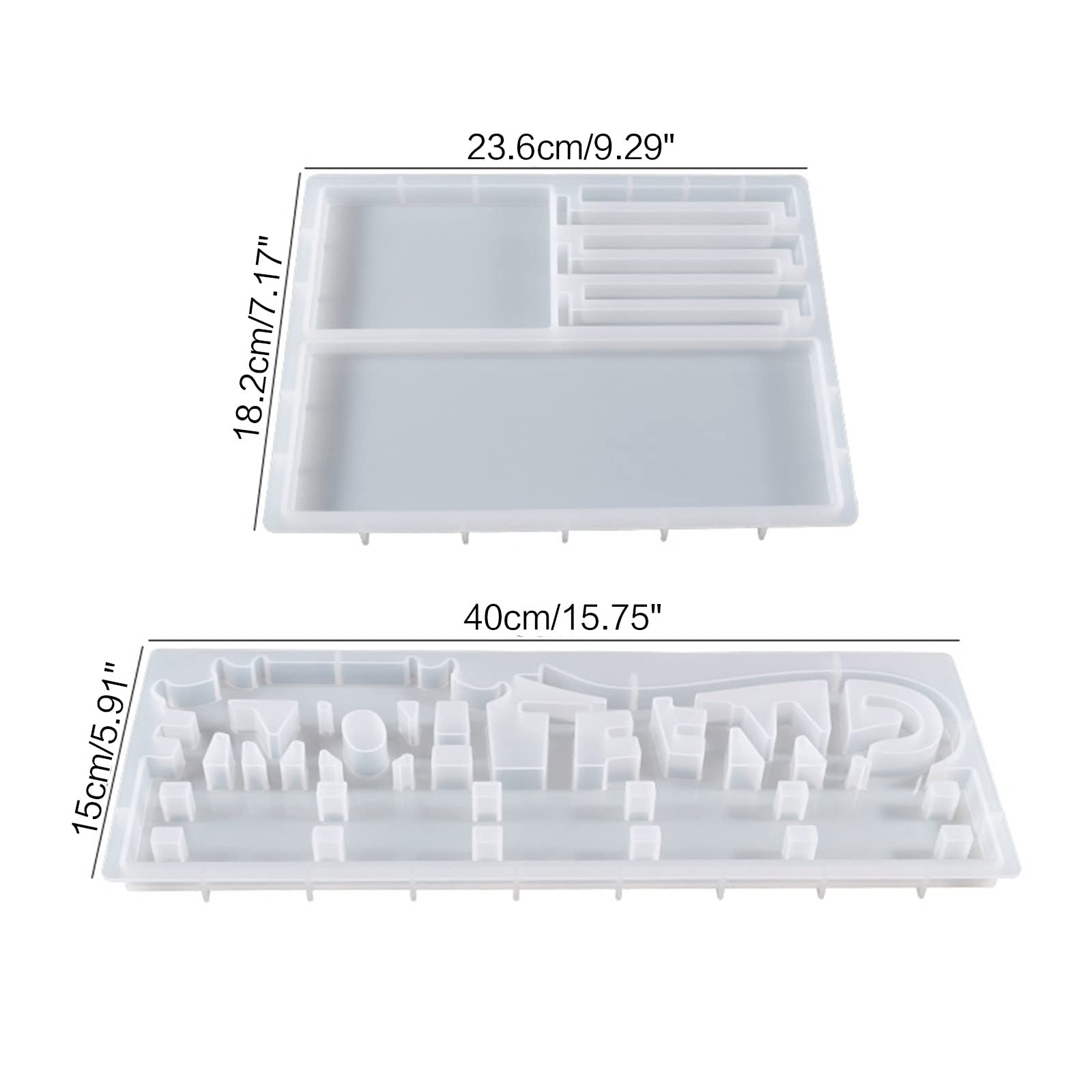 Stampi in resina per supporto Word Sign con ganci epossidici per ganci parete porta decorazione casa parola segno