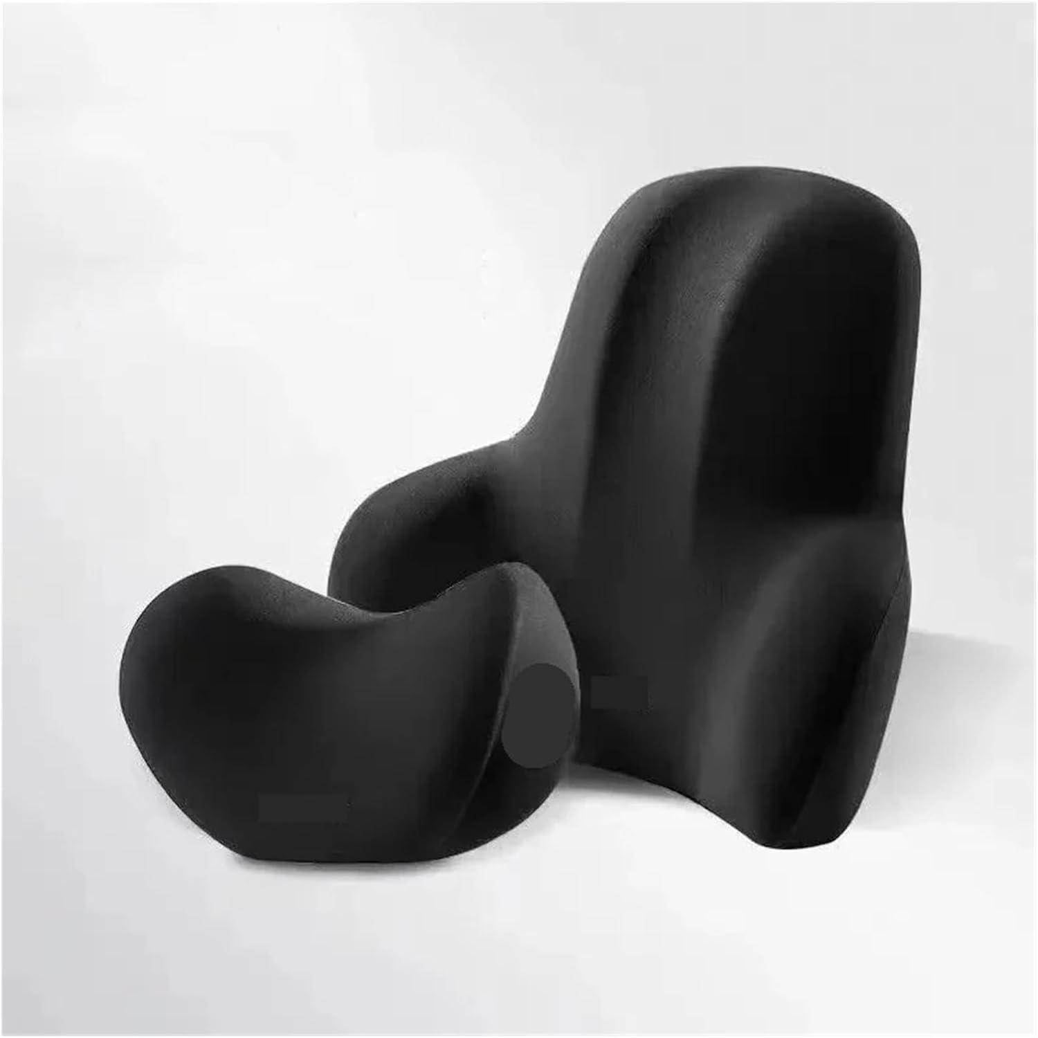 Car Neck Pillow - Memory Foam Lumbar Support Cushion Comfortable Travel and Relaxation(Black Waist)