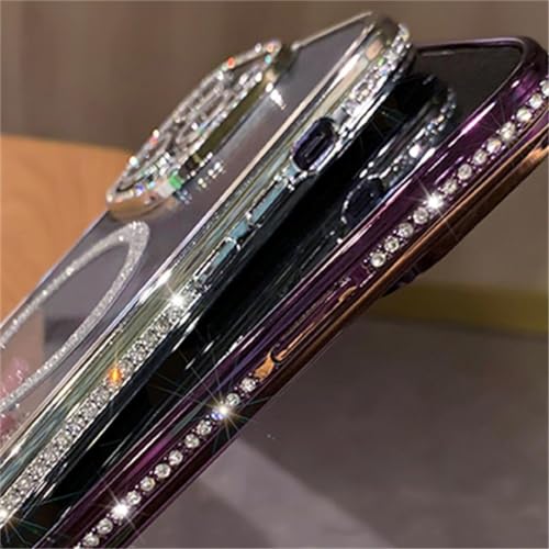 Coque antichoc iPhone 11 Pro Max ornée de bijoux roses et strass