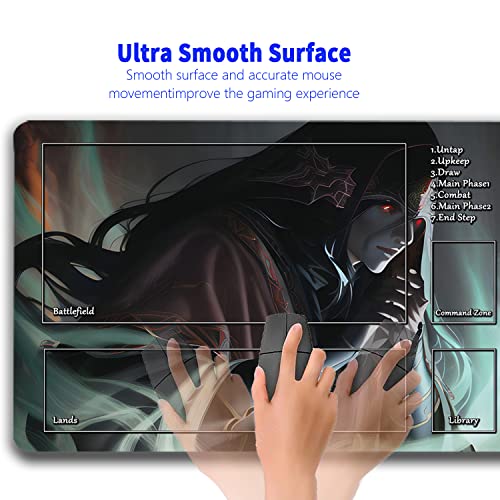 Play Mat For Mtg, Tcg Playmat With Zone 24 X 14 Inches For Mtg Trading Tcg Card Game Playmats Collection Battle Game #TOP3