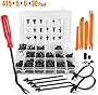 GOOACC 415 Pcs Car Retainer Clips & Fastener Remover - 18 Most Popular Sizes Auto Push Pin Rivets Set -Door Trim Panel Clips for GM Ford Toyota Honda Chrysler