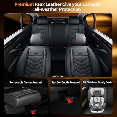 DZATTU Car Seat Covers for Honda Passport 2019-2025 2026,Full Set, Black by DZATTU - Used condition - Image 3