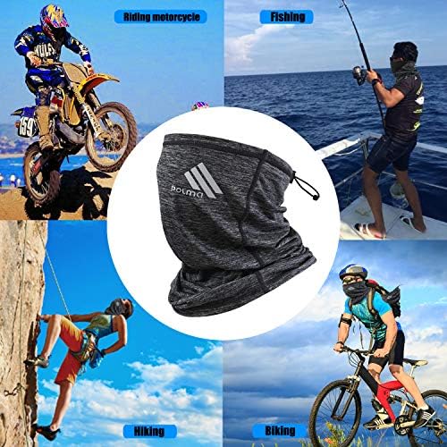 Polma Cooling Neck Gaiter Face Mask - Breathable Lightweight Dust & UV Sun-Protection Bandanas for Men Women Outdoors