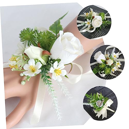 Boutonnière mariage sans flétrissement et corsage synthétique adaptable