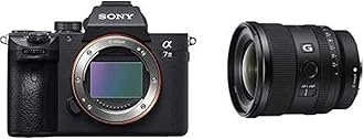 Sony a7 III ILCE7M3/B Full-Frame Mirrorless Interchangeable-Lens Camera with 3-Inch LCD, Black with 20mm F1.8 Lens