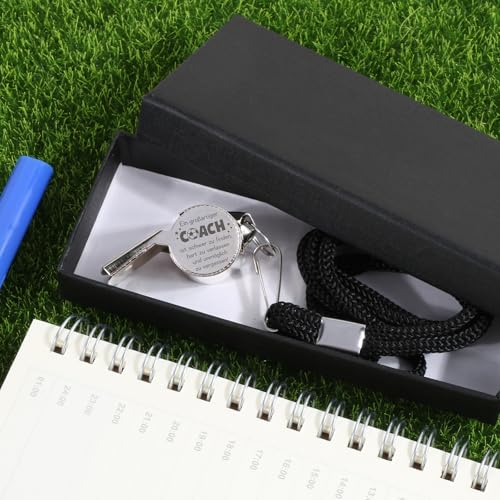 Trillerpfeife Bester Coach Geschenk Fussball Trainer Pfeife Abschiedsgeschenk Trainer Fußball Edelstahl Sportpfeifen mit Gravur Danke Abschied Geschenk Ein großartiger Coach ist schwer zu finden