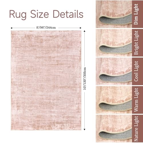 zesthome 8x10 Area Rugs for Living Room, Non-Slip Backing Washable Rug, Modern Abstract Area Rug, Stain Resistant Rugs for Bedroom, Ultra-Thin Large Area Rugs, Area Rug 8x10