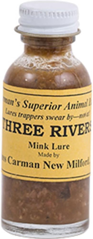 Three Rivers Mink Lure by Russ Carman 1 Ounce Bottle