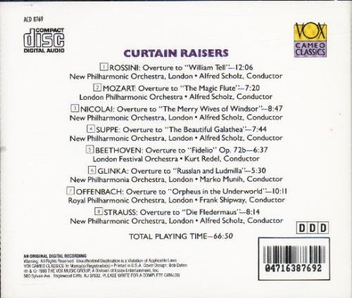 Curtain Raisers [Audio CD]
