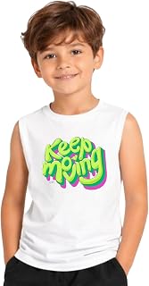 Kids Cotton Blend Sleeveless Vest for Summer HD Prints and Breathable Fabric White 101 Price In India