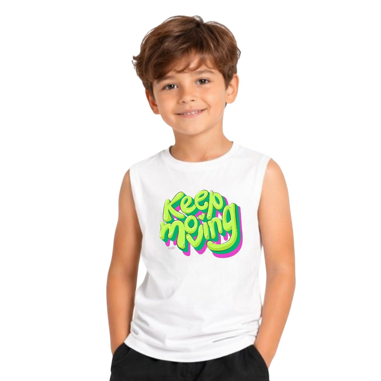 Kids Cotton Blend Sleeveless Vest for Summer HD Prints and Breathable Fabric White 101 - Review, Price and Buying Guide