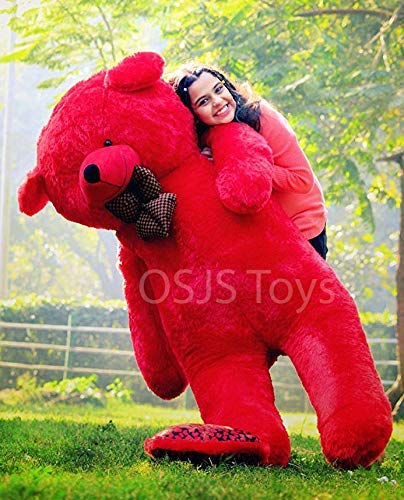 OSJS Teddy Bear Toy (6 Feet, Red)