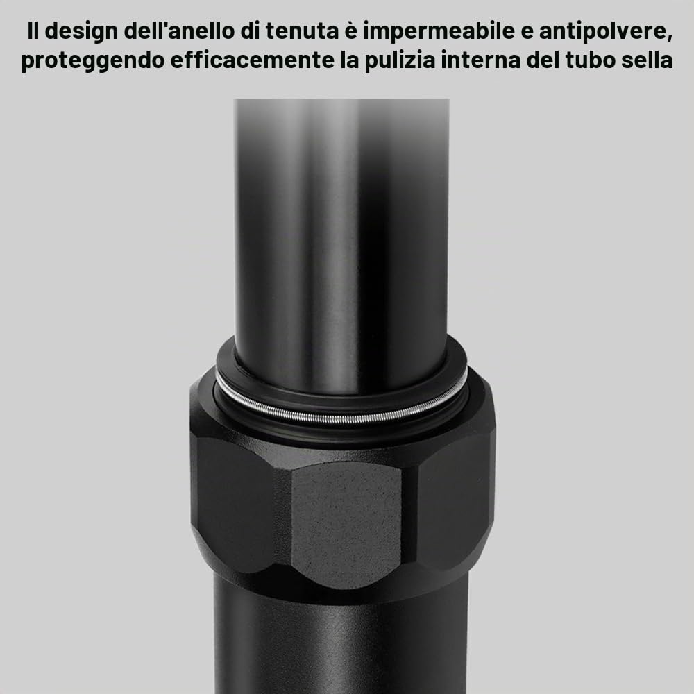 Reggisella telescopico per bicicletta 30.9/31.6mm Tubo reggisella per bici regolabile in altezza in lega di alluminio Reggisella per bicicletta idraulico Accessorio per ciclismo,Accessorio per