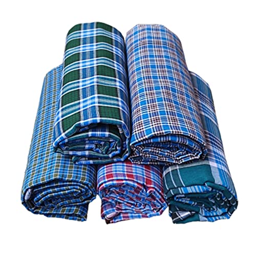 Image of Men's Cotton Multi Color Lungis for Men 2 Meter (2 MTS, 3)