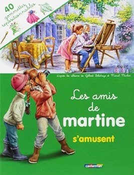 Paperback Amis de martine s'amusent (avec gommettes) (Les) [French] Book