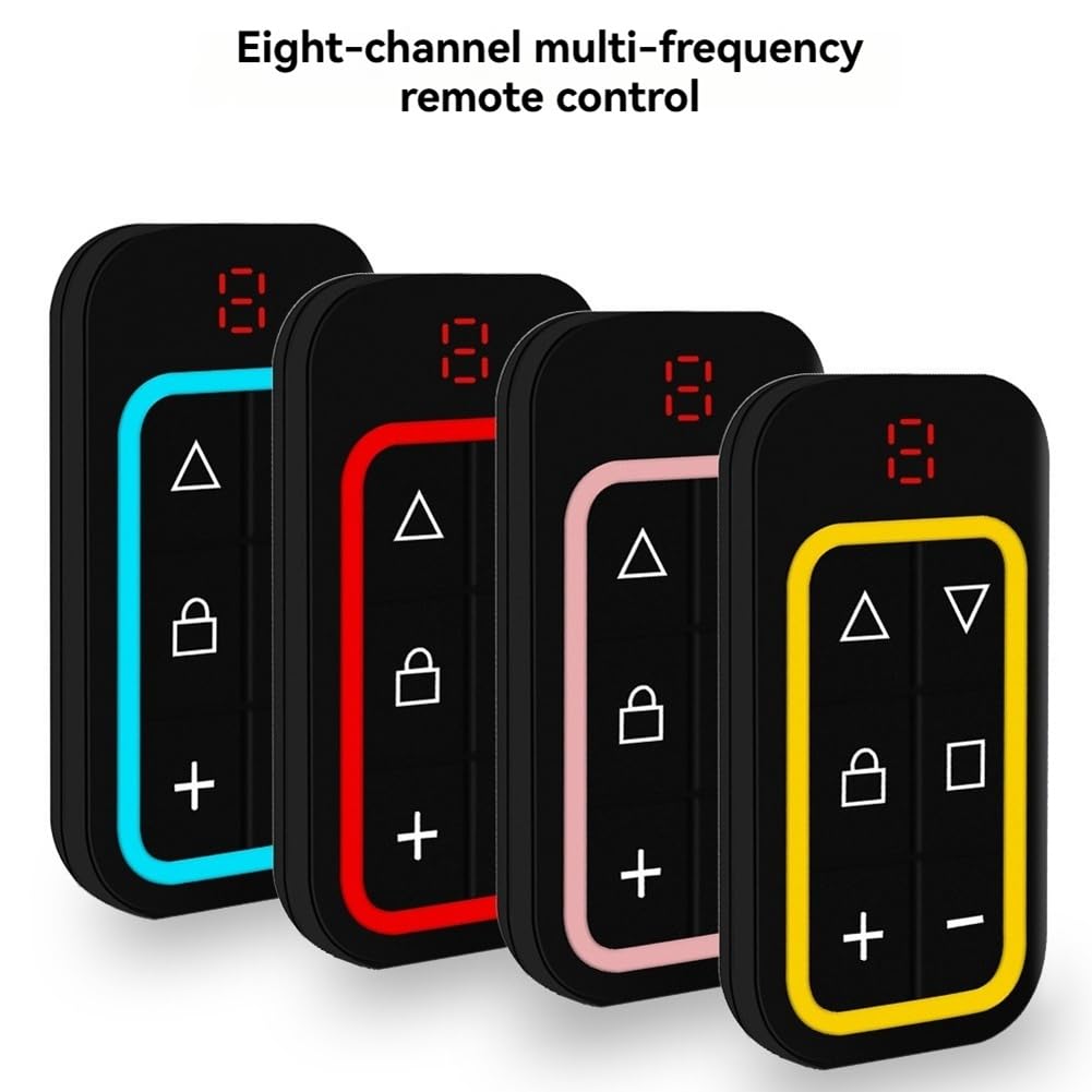 Multifrequenza 8CH 270-868MHz RF Porta da Garage Copia Identifica Automaticamente La Frequenza Rosso