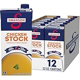 SWANSON S 100% Natural Chicken Stock, 32 oz Carton (12 Pack)
